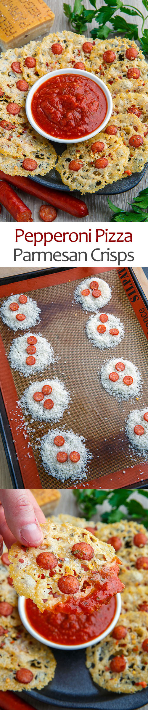 Pepperoni Pizza Parmesan Crisps Recipe on Closet Cooking