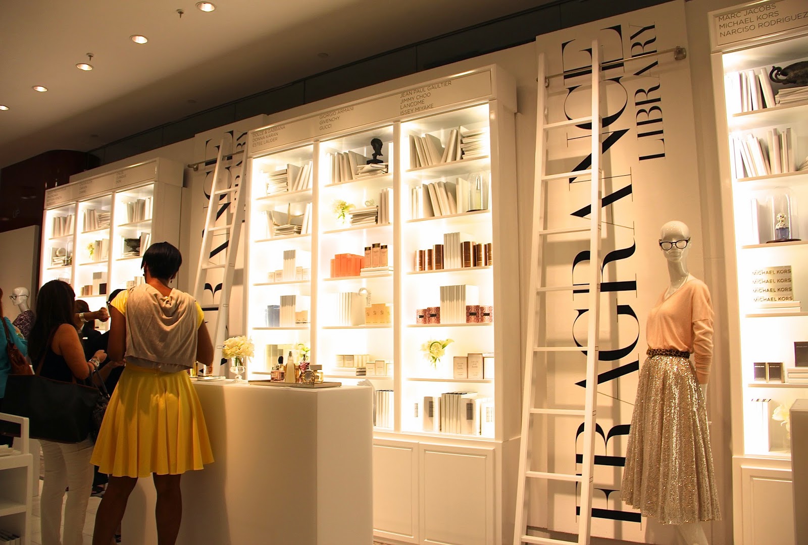 fashionably petite Saks Fifth Avenue Fragrance Library Launch
