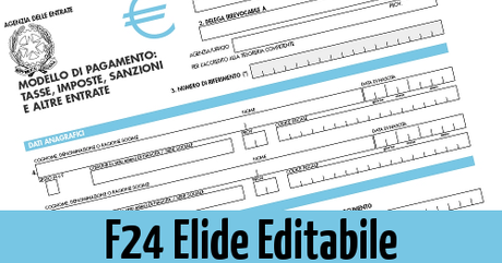 MODELLO F24 CON ELEMENTI IDENTIFICATIVI SCARICARE