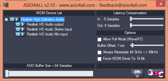 Asio4all windows 10 64 bit. Asio4all. asio4all как вызывать. asio значки в настройках. rocksmith asio4all codec.