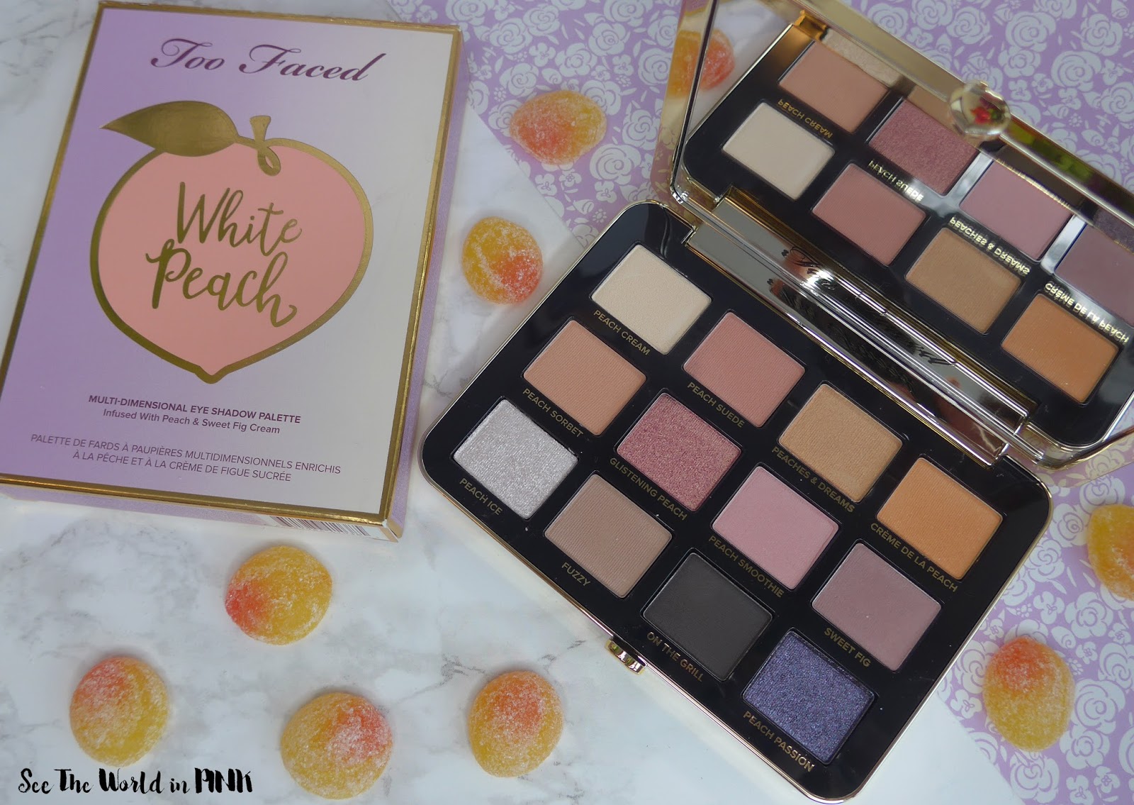 Too Faced White Peach Eye Shadow Palette - Swatches, 3 Looks, and Review!