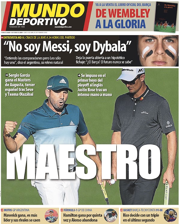 Golf, Mundo Deportivo: "Maestro"
