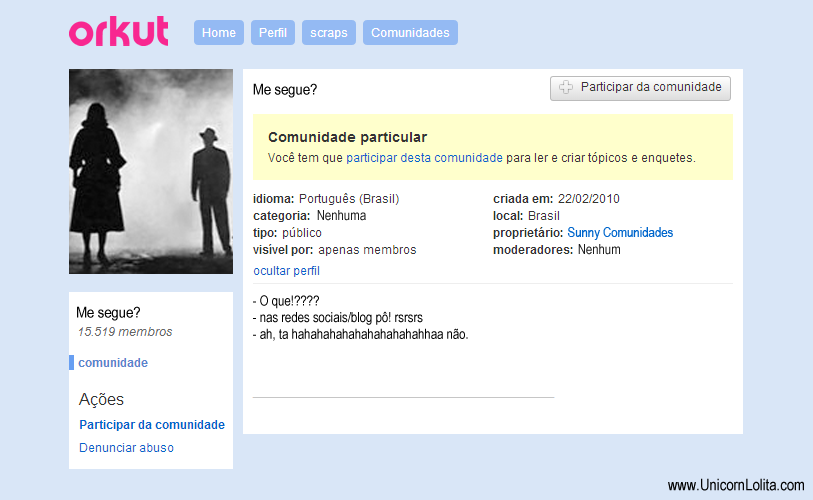Comunidade do orkut