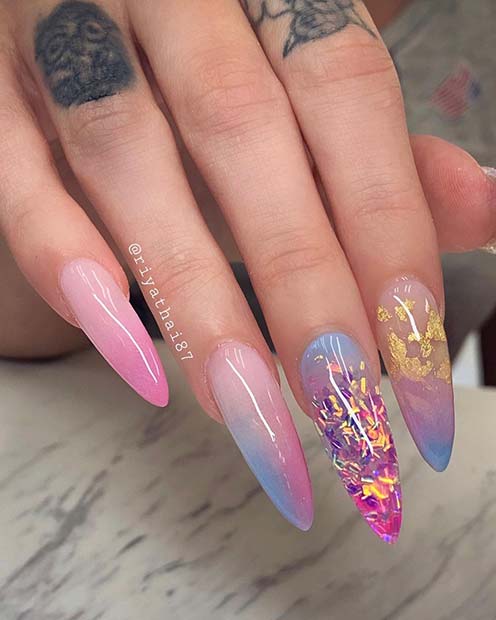 ✘ 27+ Amazing Mermaid Inspired Nails Tutorial To Try On The Beach The most popular trend in the nails on this summer is Mermaid Nails ✘ 27+ Amazing Mermaid Inspired Nails Tutorial To Try On The Beach