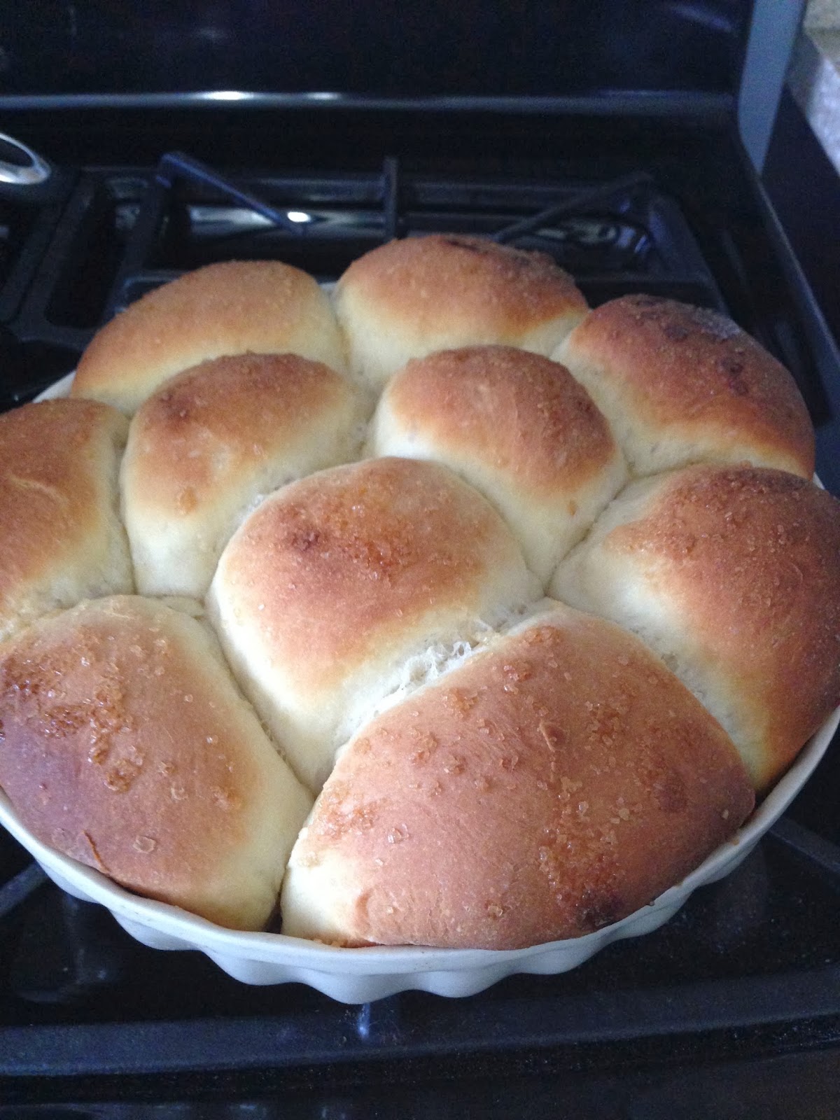Grandma Larry's kitchen Honey yeast rolls