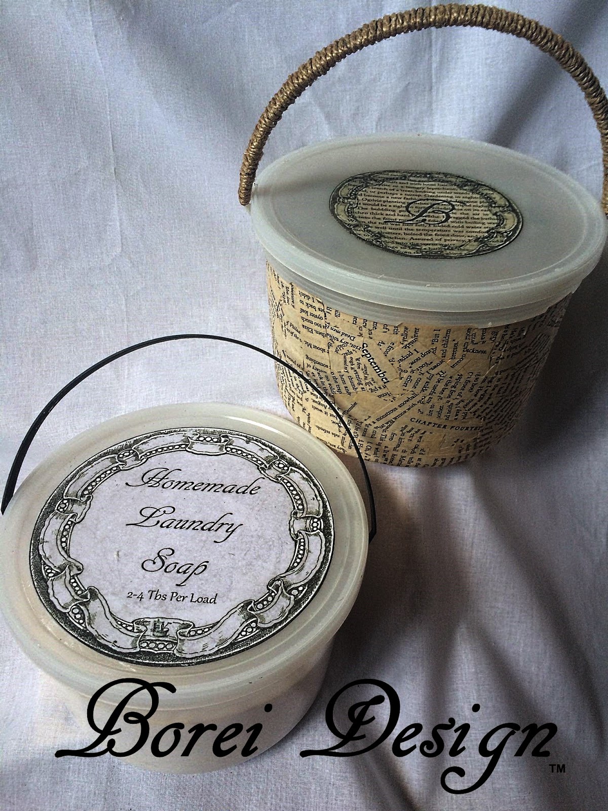 Upcycling Plastic Ice Cream Buckets Into Cute Storage Containers