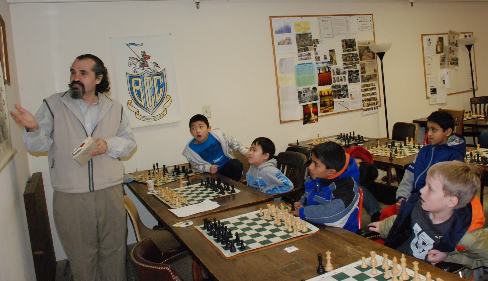 Boylston Chess Club log BCC CHESS CAMP FIRST DAY IS FULL OF LEARNING