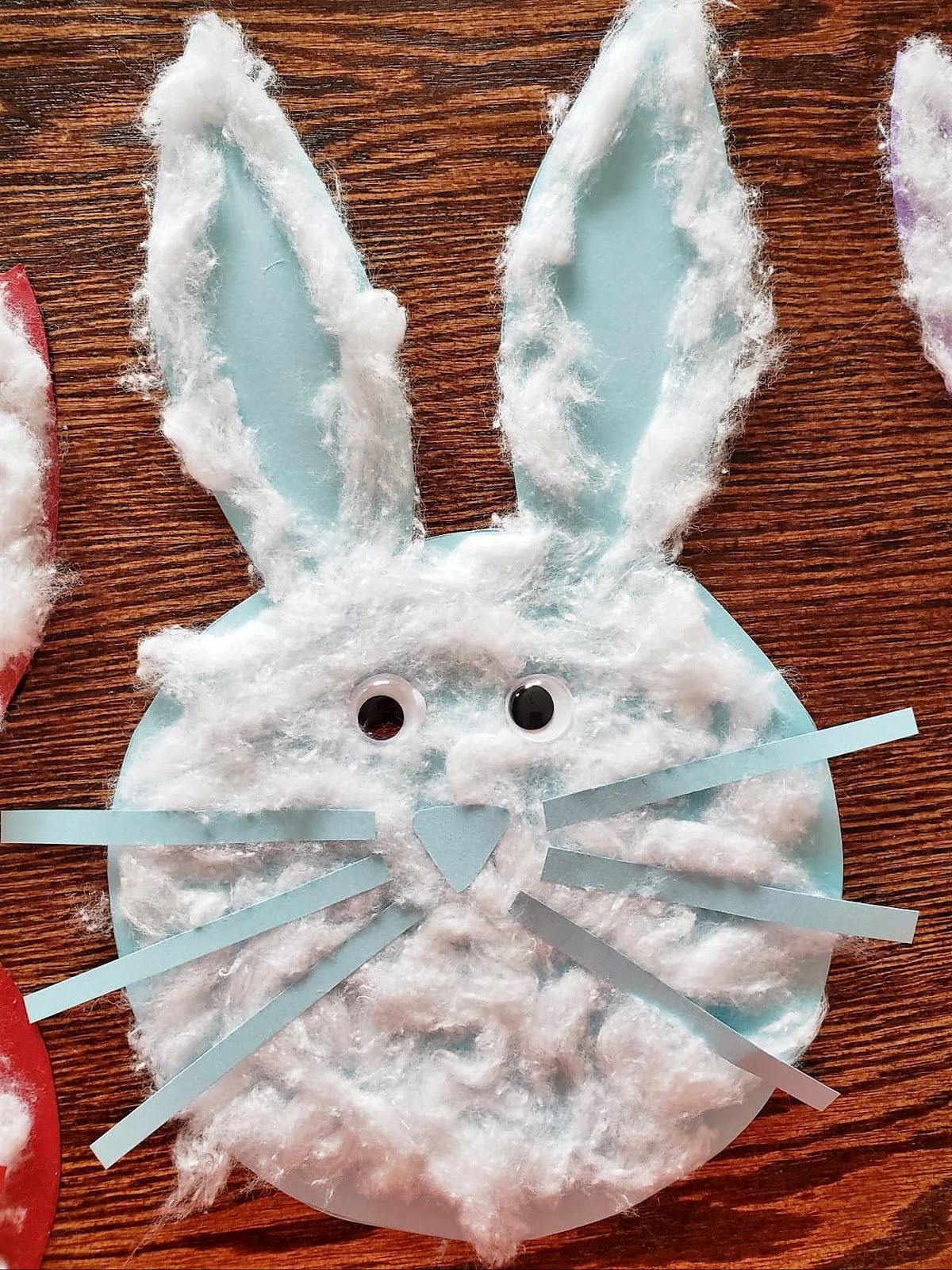 Once Daily DIY Bunny Craft With Cotton Balls
