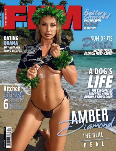 Gorgeous Model Amber Diamond is the real deal on the FHM Magazine USA June 2020 cover issue