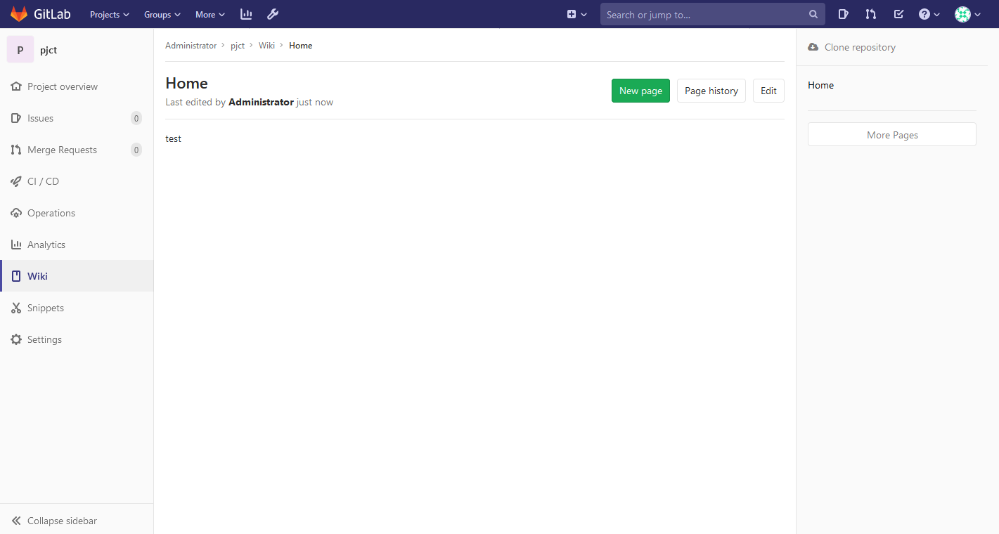 Hawksnowlog Gitlab の Wiki 機能を試してみた