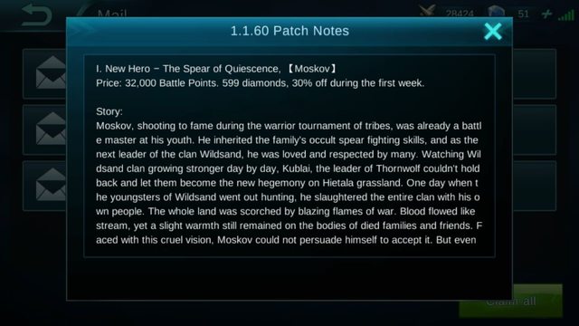 Mobile Legends Patch Notes 1.1.60 Mobile Legends Patch Notes 1.1.60