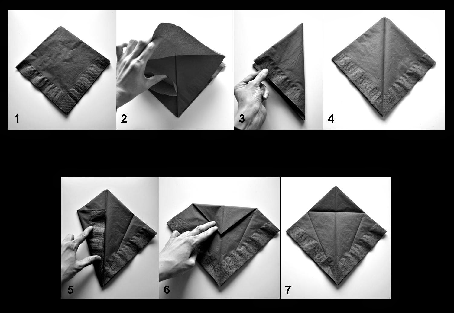 Angelica's Handicrafts Napkin Folding Origami Crane