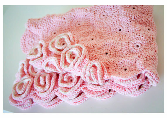Amigurumi rose blanket crochet pattern