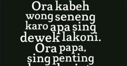 Kata Kata Sh Winongo Bahasa Jawa - SO PULSA