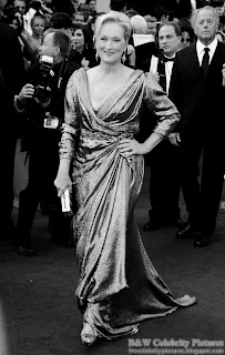 Meryl Streep over red carpet at 2012 Academy Awards - Oscar arrival