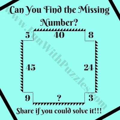 Easy Missing Number Maths Brain Teaser