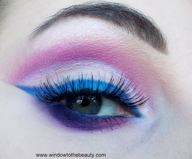 coloured raine vivid pigments niebiesko fioletowy makeup