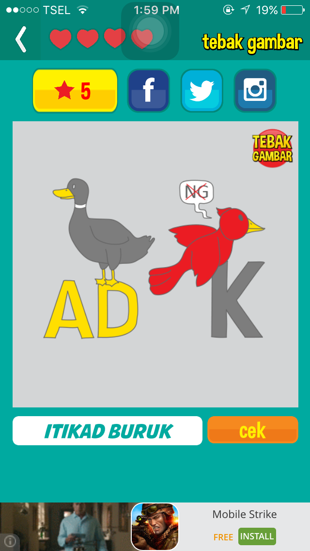 Jawaban Tebak Gambar Beserta Gambarnya Level 31 (New