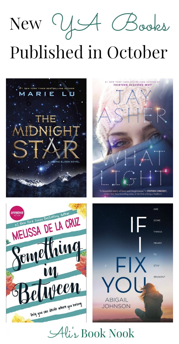 New YA Books Published in October Ali's Book Nook