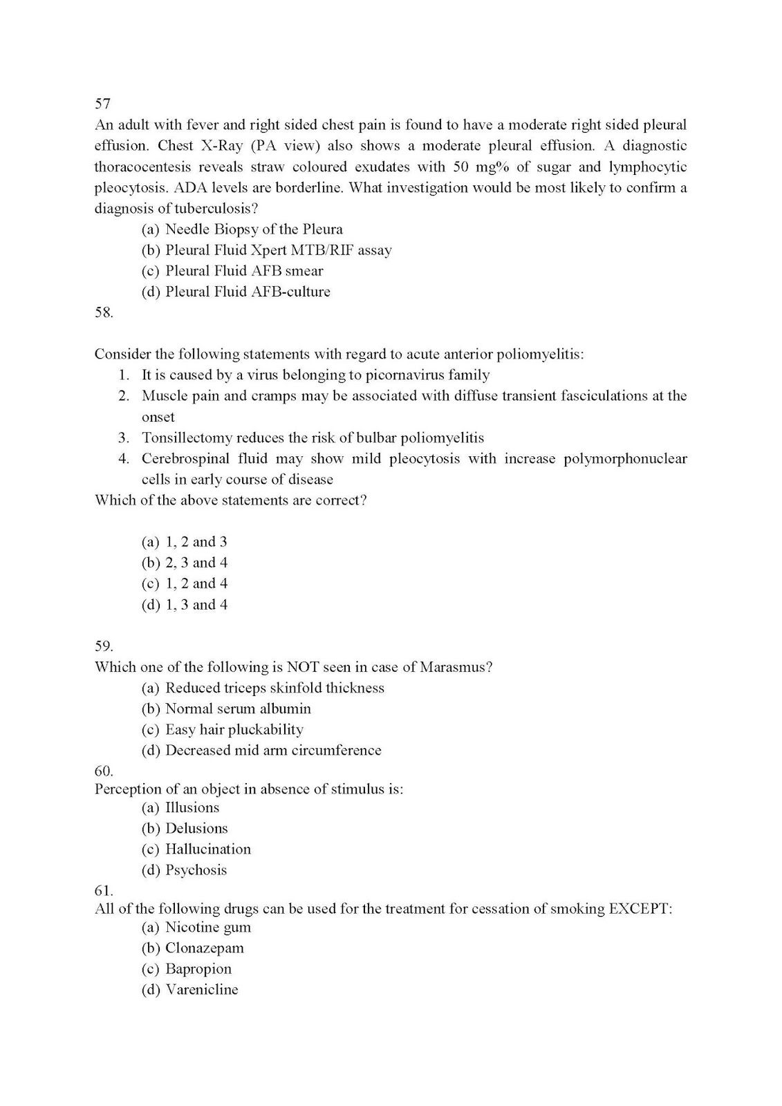 combined medical services CSE exam upsc previous year question paper with answer key