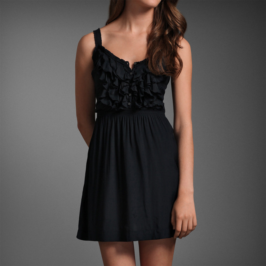 abercrombie and fitch black dress