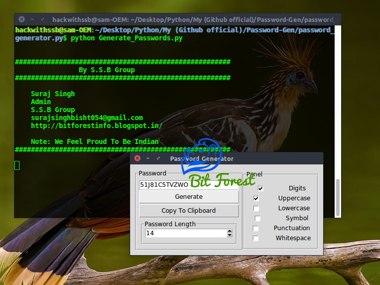 python random password