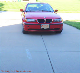 Little red BMW was mine until my son got his driver's license | www.BakingInATornado.com 
