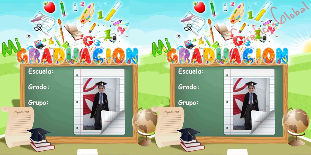 Graduación Escolar Infantil psd PIZARRA