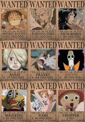 One Piece Delight: Straw Hat Wanted Poster before time skip