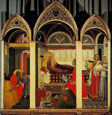 Museo dell'OPA di Siena: Nascita della Vergine di Pietro Lorenzetti