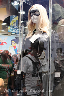 San Diego Comic-Con 2015 - Exhibition Floor Black Canary Costume display - San Diego Comic Con 2015.