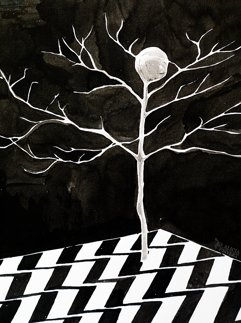 "Something's wrong" detail, the arm in the Black Lodge, Twin Peaks. Ink drawing by Alicia Sivertsson. alicia sivert sivertsson aliciasivert konst konstverk teckning teckningar drawing drawings art tusch ink bläck tuschteckning kreativitet skapa skapande twin peaks the black lodge MIKE the one-armed man the tree doppelganger