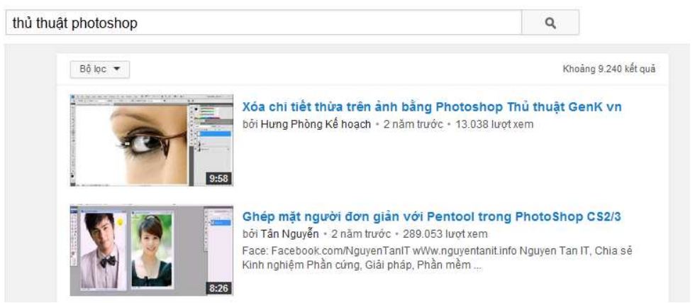 seo youtube - photoshop search