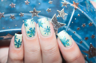 Nail Art : Jelly Sandwich and Snowflakes