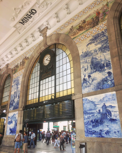 Decorative Tiles at Porto Train station