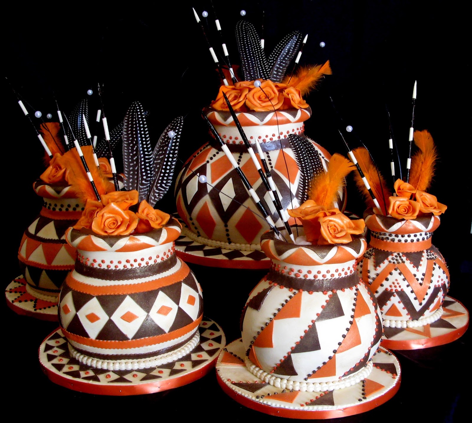 Sugarcraft by Soni Traditional Five African Pots 