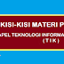 KISI-KISI MATERI PLPG 2016 MAPEL TEKNOLOGI INFORMASI DAN KOMUNIKASI (TIK)