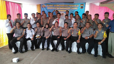 Kunjungan Kerja Kapolres Purworejo di Mapolsek Pituruh, Disambut Kapolsek dan Anggotanya