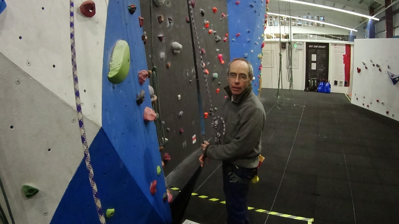 Colin's Climbing The Brighton and Hove Climbing Centre.