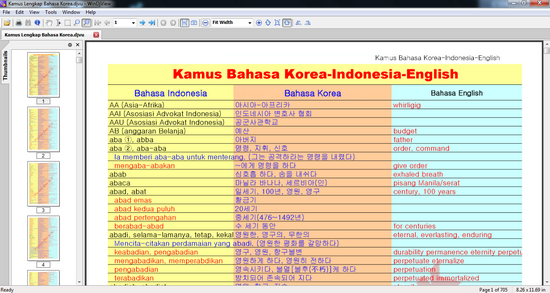 Download Kamus Bahasa Korea  Terlengkap ADAMSAINS 