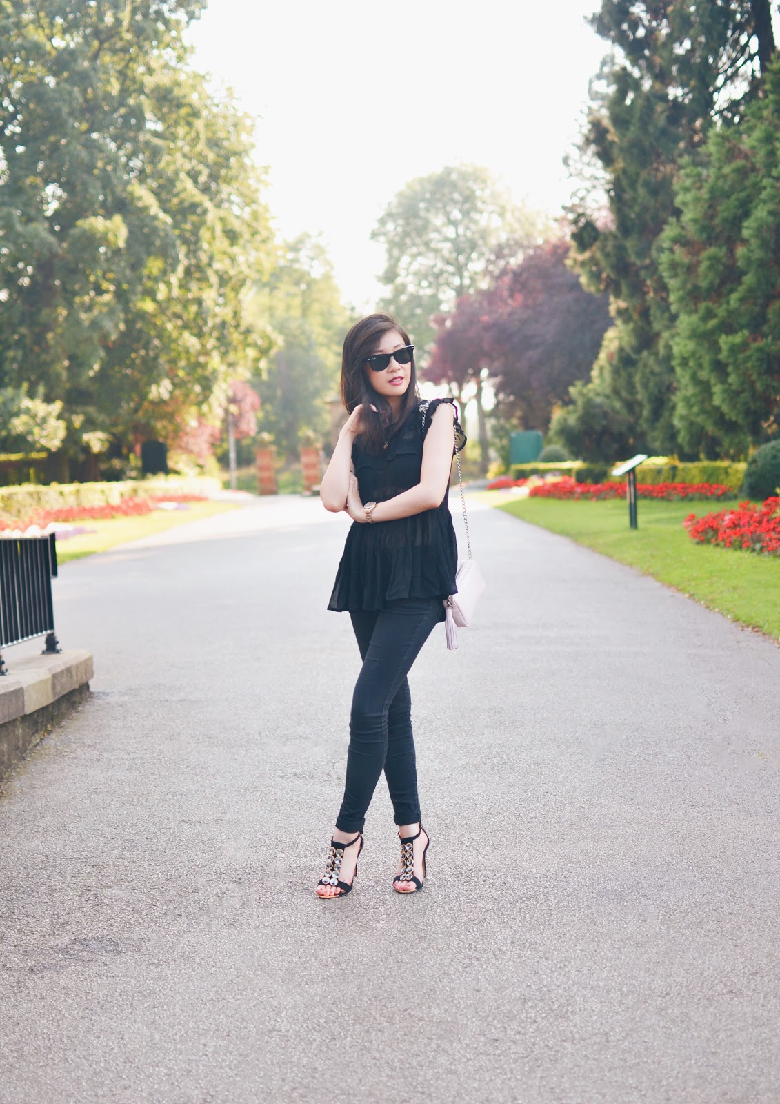 how to wear black heels with casual outfit, fashion blogger uk, outfit of the day, personal style blogger, all black outfit