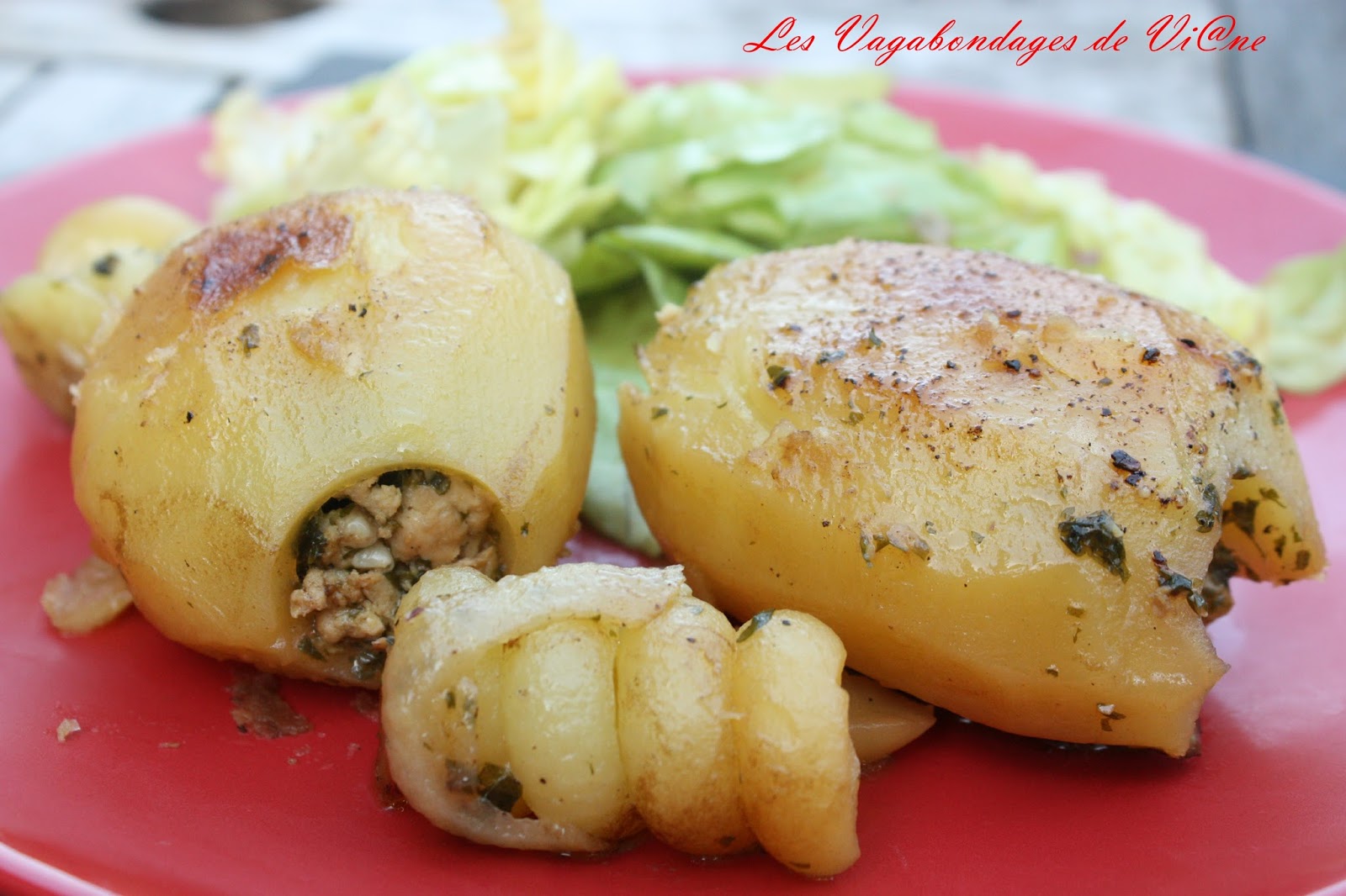 Chen Gai France :): pomme de terre farcie chair a saucisse
