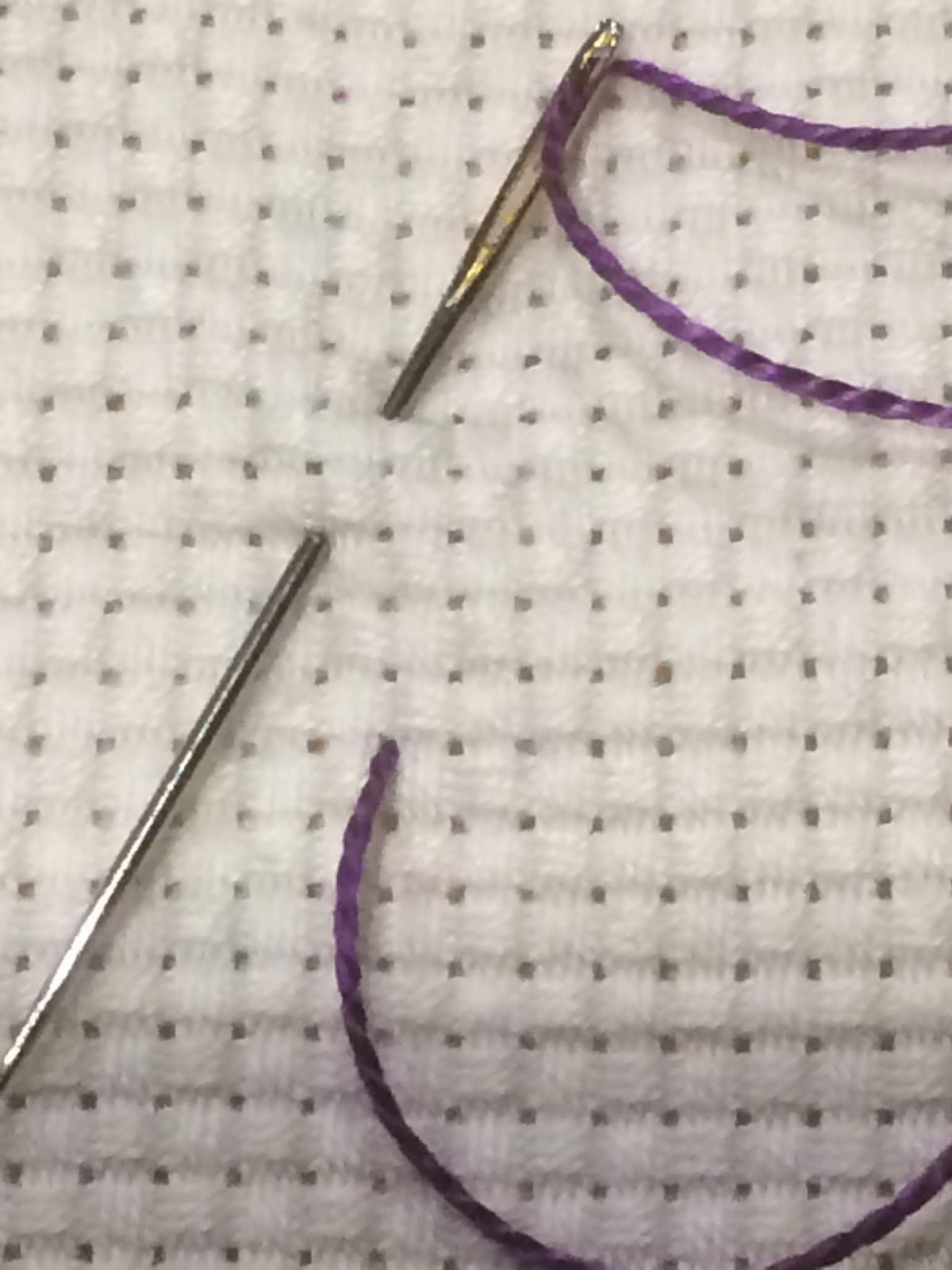 Queenie's Needlework Sunday Stitch School Lesson 83 Mennonite Tack