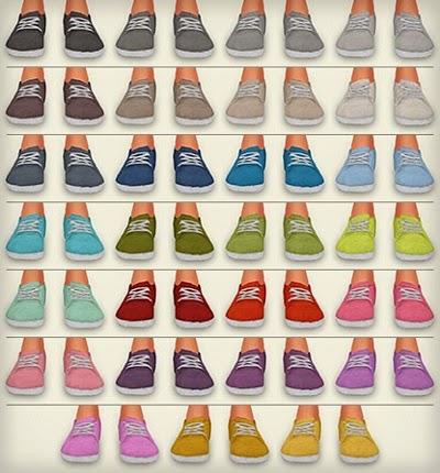 My Sims 4 Blog: Boat Shoe Recolors by Simsrocuted
