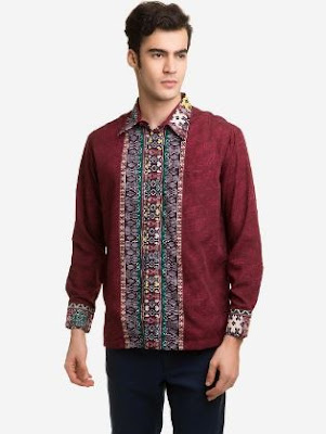 Model hem batik pria desain unik menarik Model hem batik pria desain unik menarik