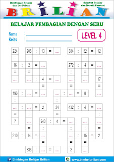 Soal Pembagian Seru Model Teka-Teki - Bimbel Brilian - Level 4