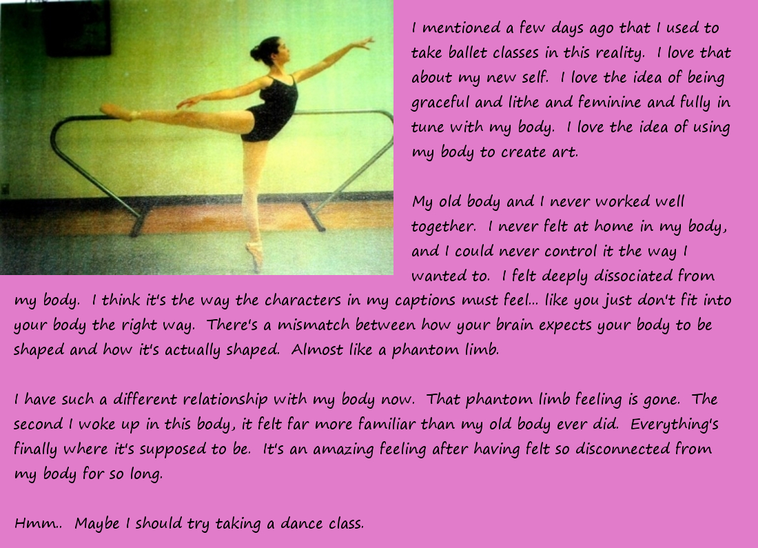 Swapgirl's Captions Diary Ballet