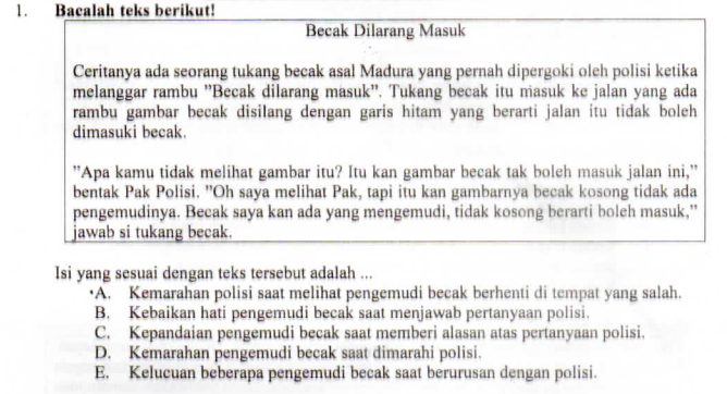 25 Soal Materi Anekdot Dan Negosiasi