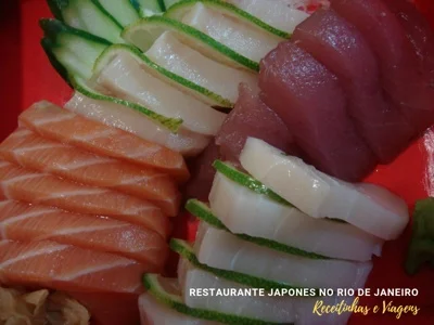 Restaurante japonês Rio de Janeiro - sashimis bem cortados