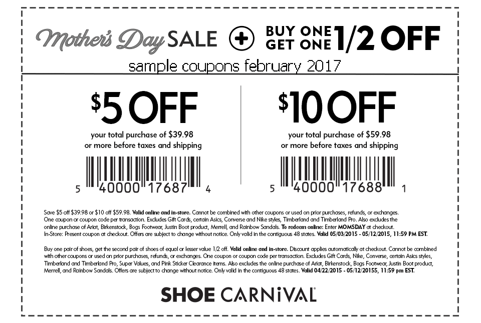 shoe carnival shoes coupons